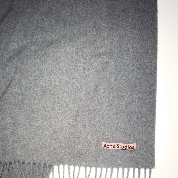 Acne Studios Accessories - Acne wool scarf oversized - Grey melange